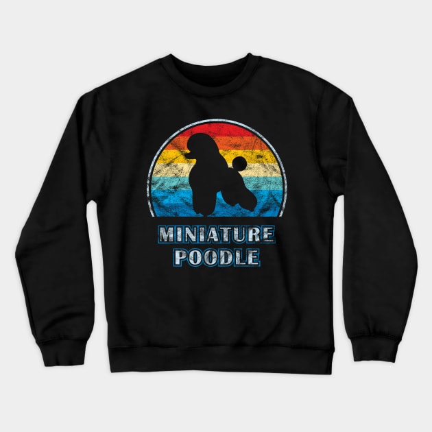 Miniature Poodle Vintage Design Dog Crewneck Sweatshirt by millersye